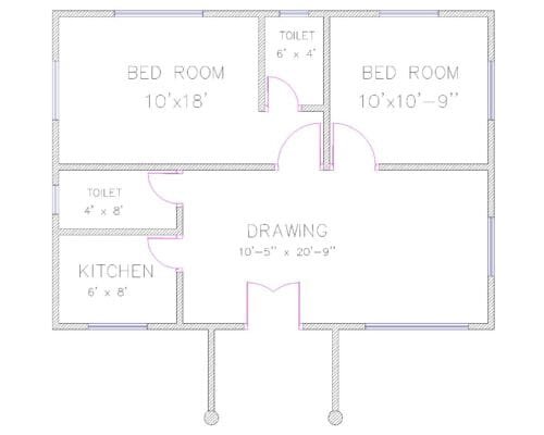 Low costing tin shed house design | House Plan