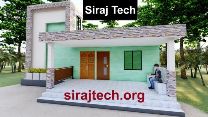 3bhk house design single floor | একতলা বাড়ির ডিজাইন ও খরচ