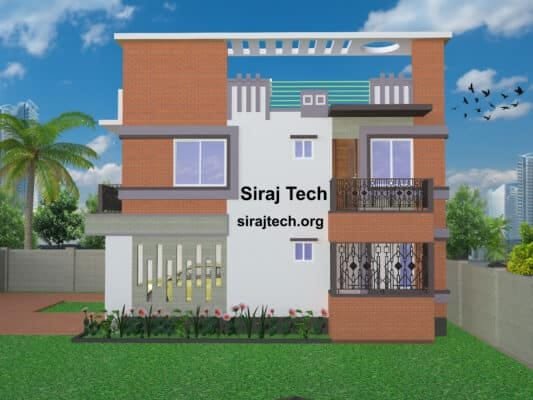 দুই তলা বাড়ির ডিজাইন ও খরচ