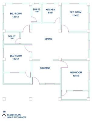 4bhk floor plans