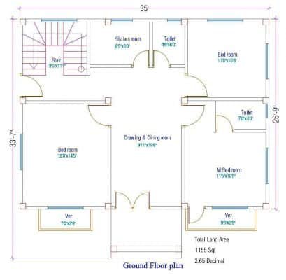 Duplex home design in Bangladesh