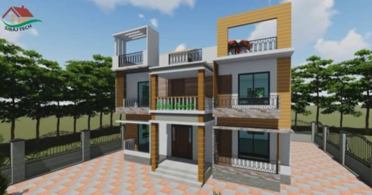 deuplex ghor ka design