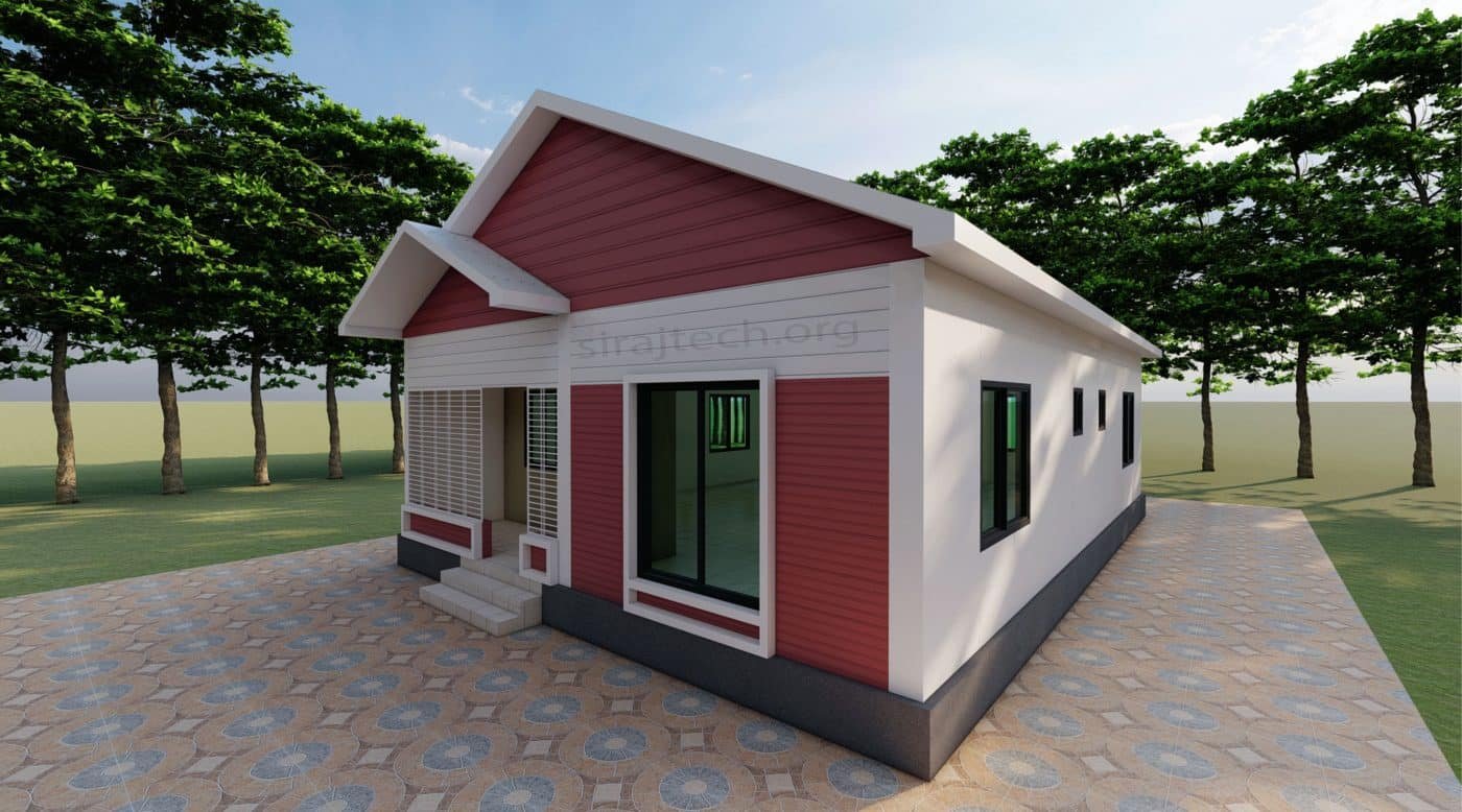 2 bhk house plan in village