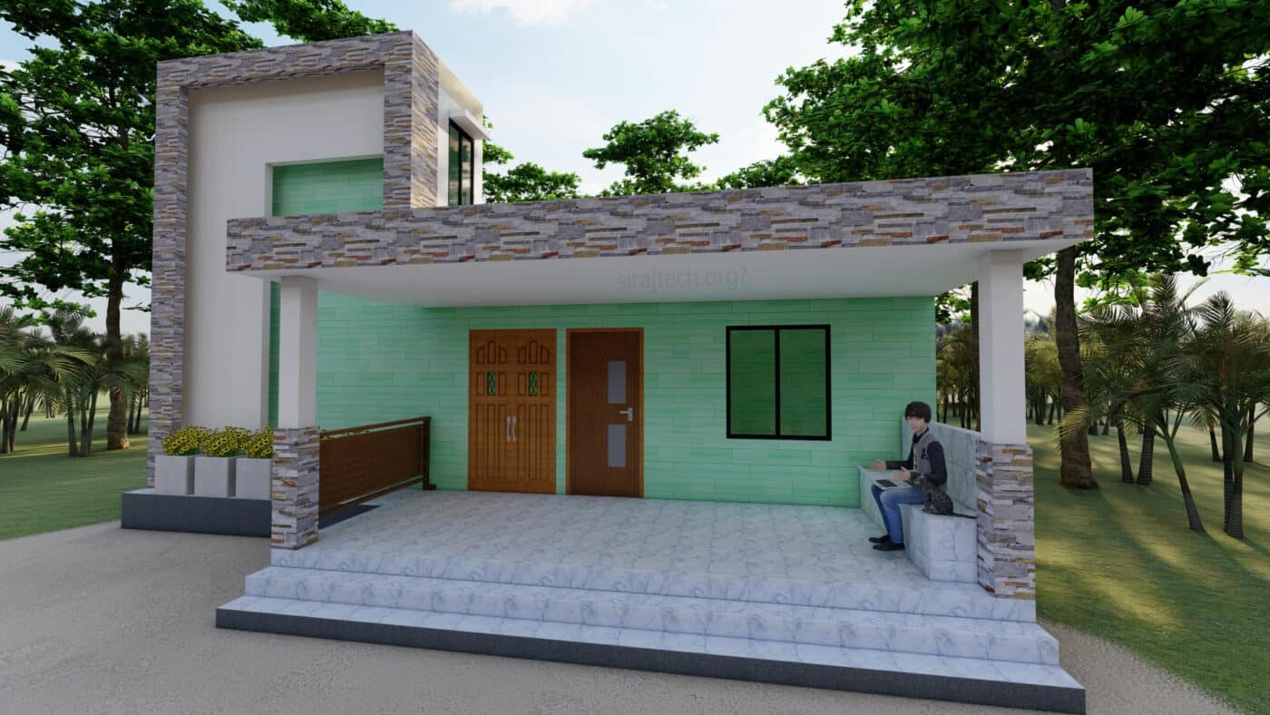 3 bhk modern house design