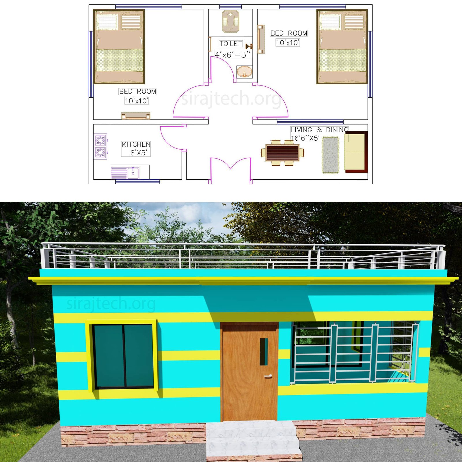 low budget for 2bhk house plans - কম বাজেট বাড়ির পরিকল্পনা
