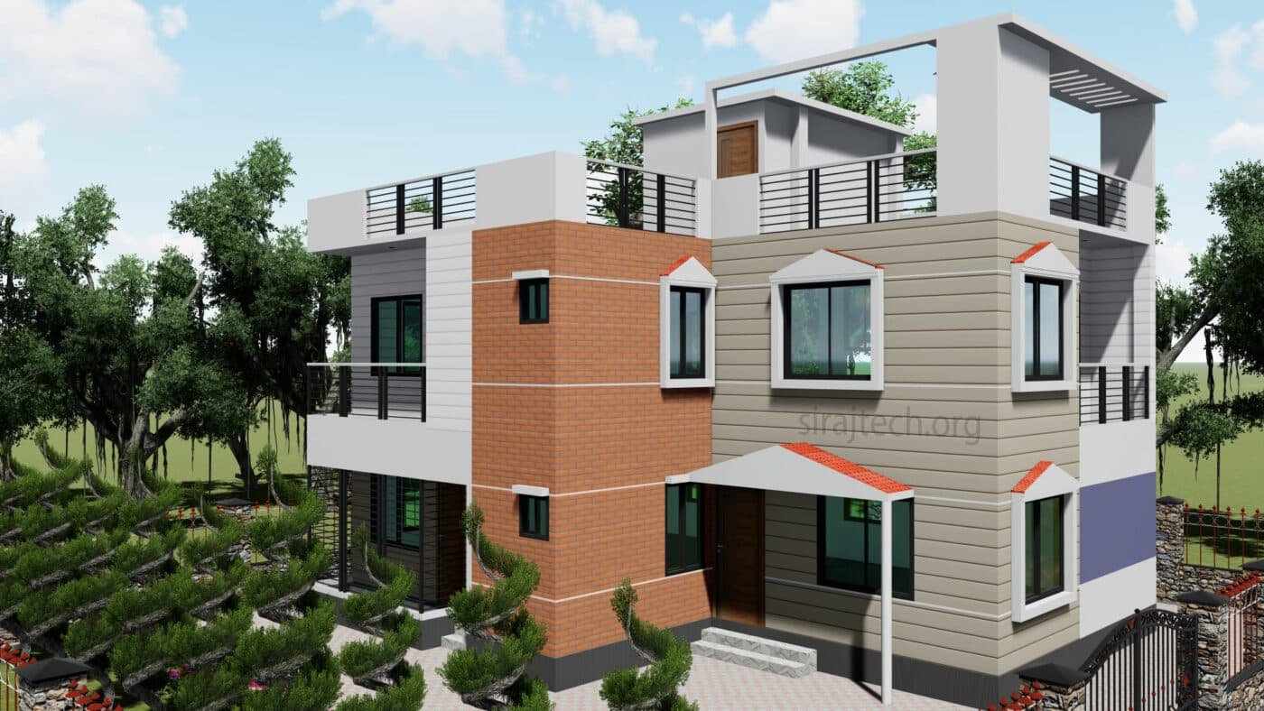 Modern 2 story house floor plans