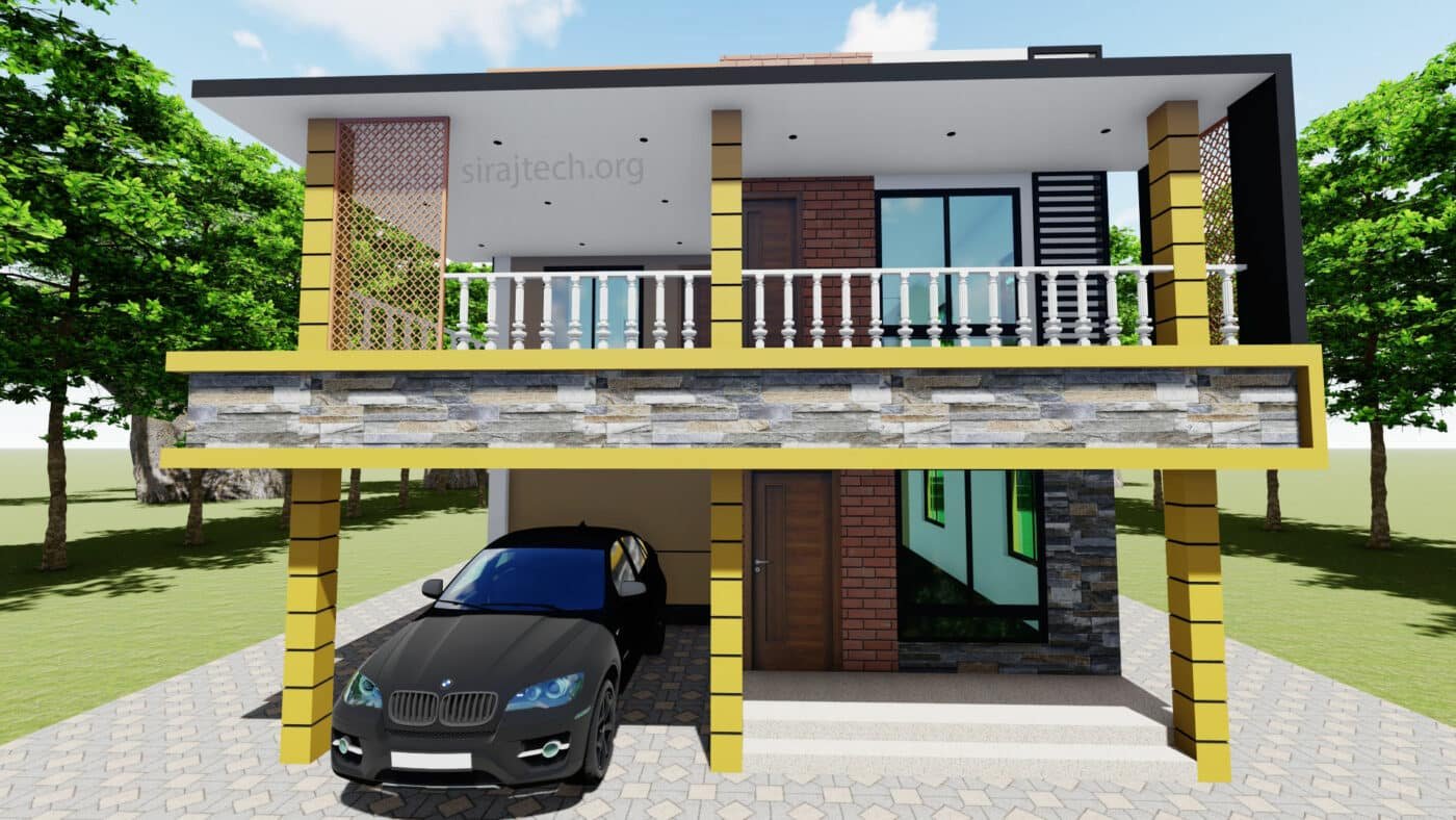 Modern duplex house plans