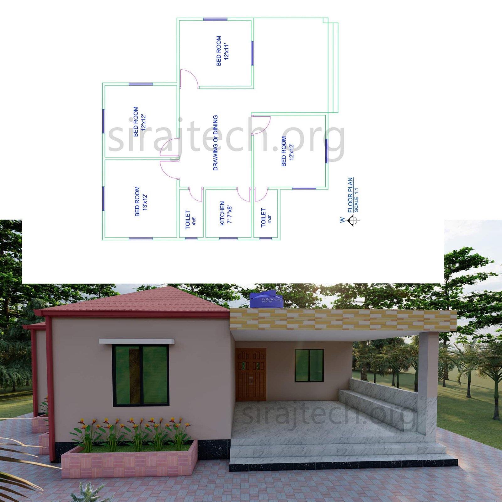 Tiny house Plans - বাড়ি তৈরির নকশা ছবি 2