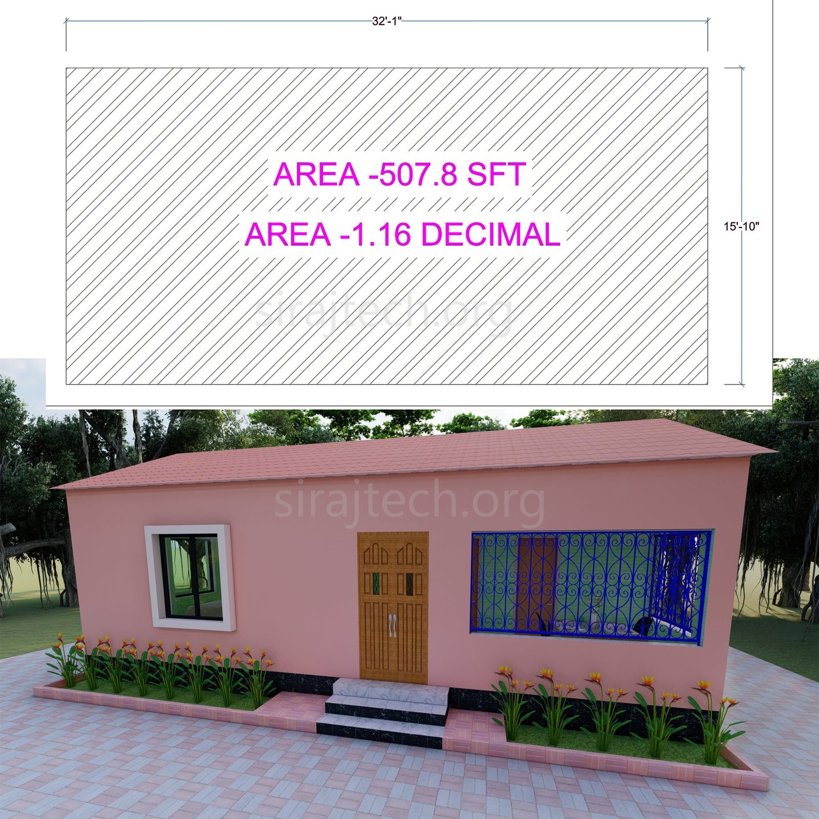 New house design in village - ছোট বাড়ি তৈরির নকশা ছবি 2