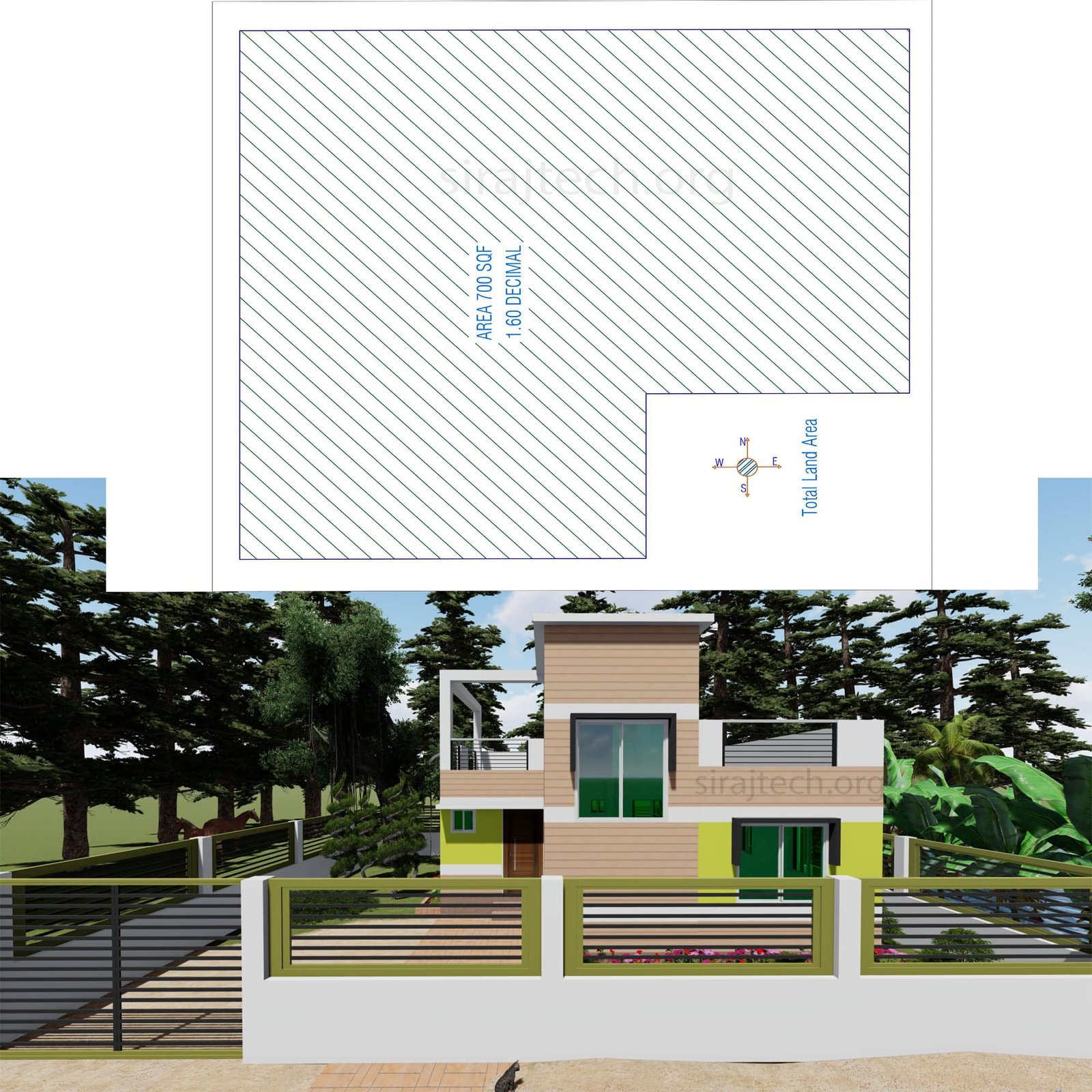 Luxury single story house plans - কম বাজেট আধুনিক বাড়ি 3