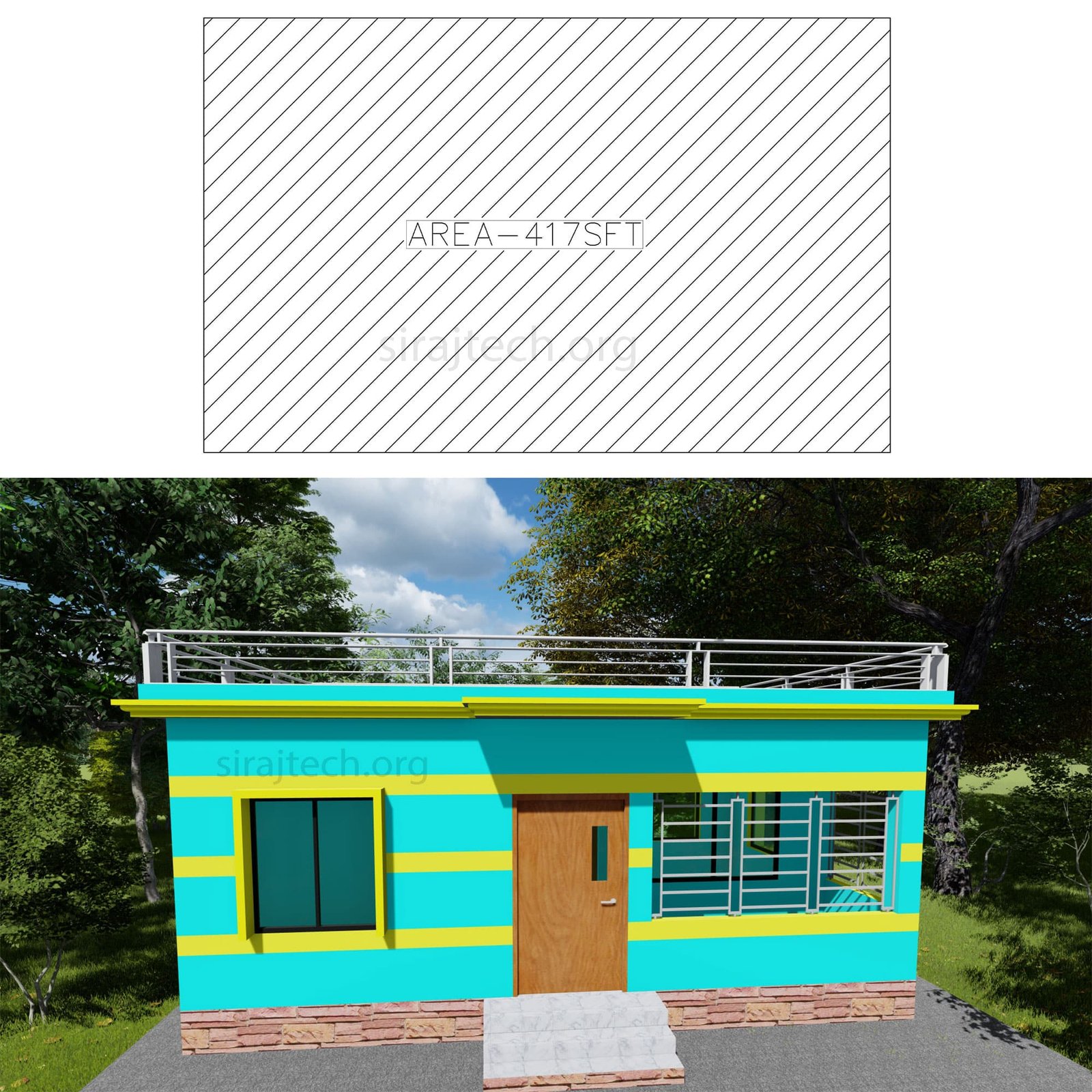 low budget for 2bhk house plans - কম বাজেট বাড়ির পরিকল্পনা 3