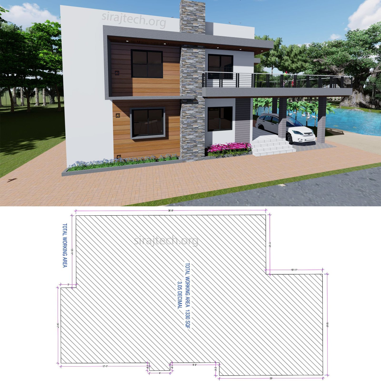4 bhk house design in village - ডুপ্লেক্স বাড়ির পরিকল্পনা 4