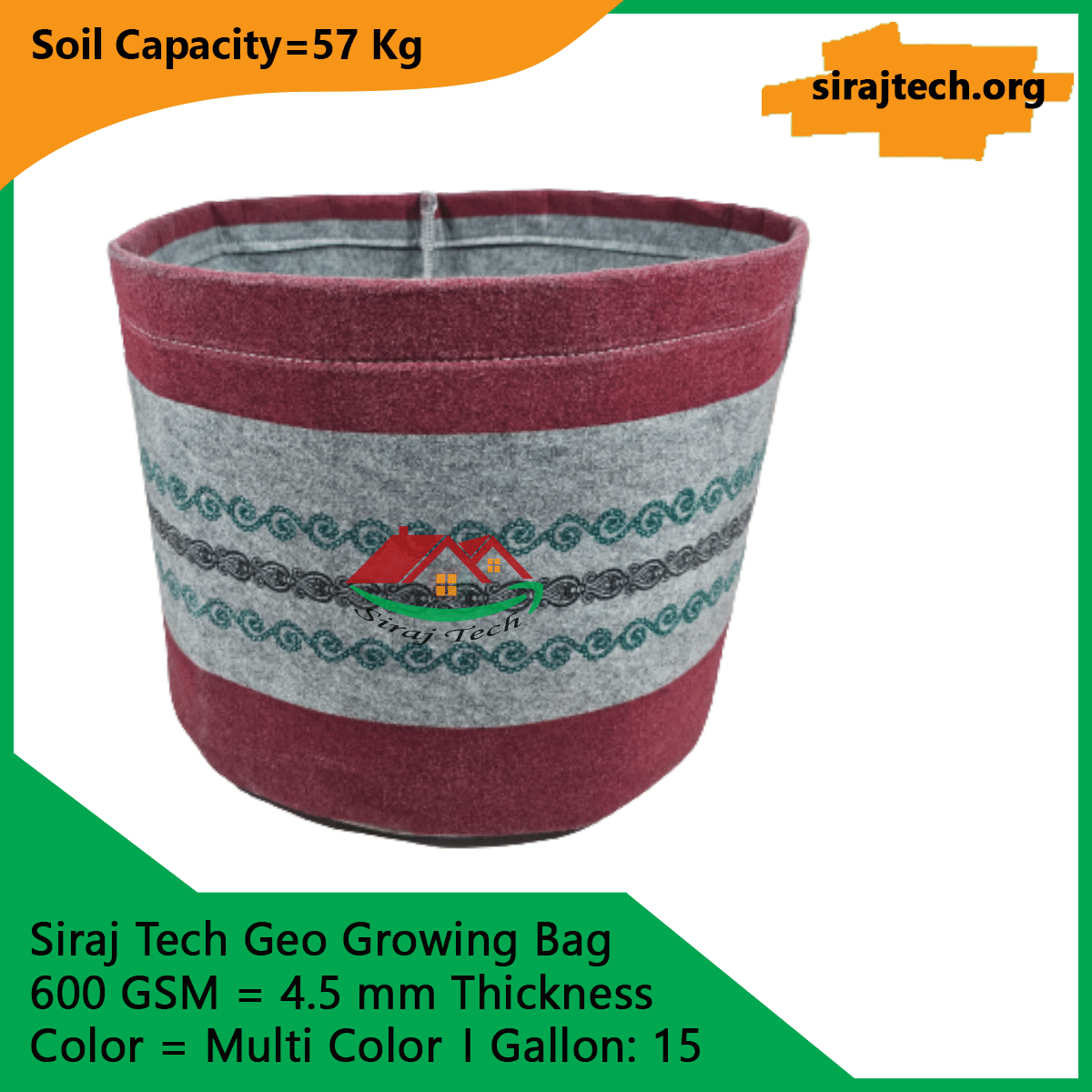 Smart Geo Fabric Pots | Multi Color 4