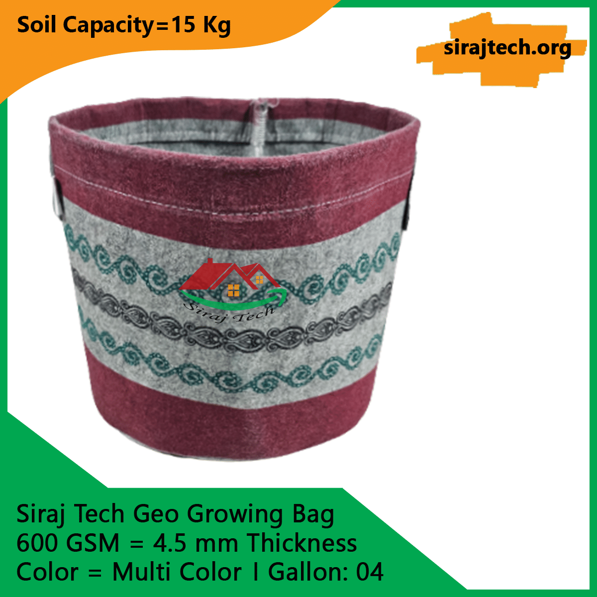 Smart Geo Fabric Pots | Multi Color 6