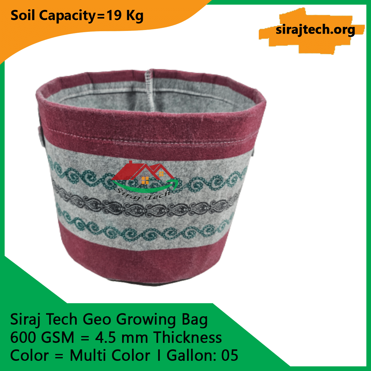Smart Geo Fabric Pots | Multi Color 5