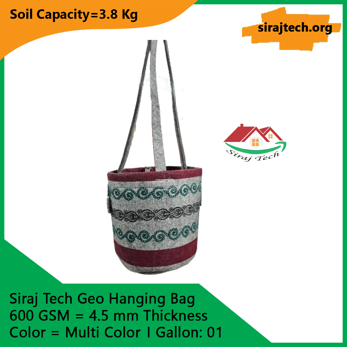Smart Geo Fabric Pots | Multi Color 2